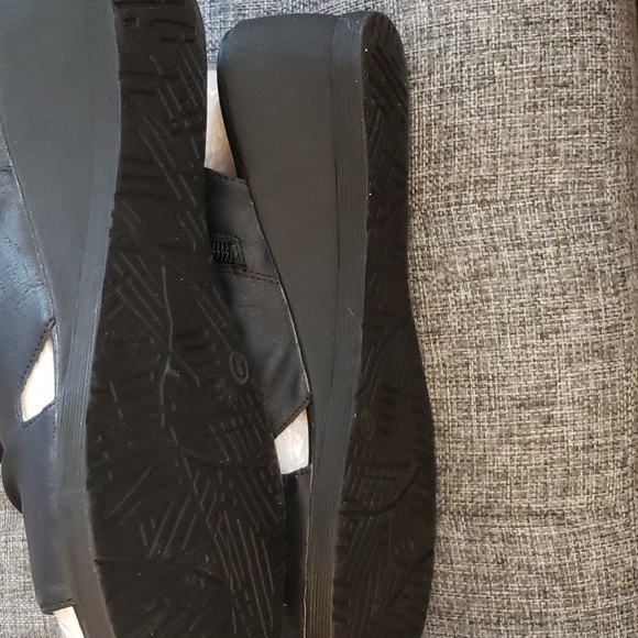 Syktkmx Black Open Toe Slouchy Backless Side Zipper Sandal Boots in Black SZ 9 - Picture 7 of 14